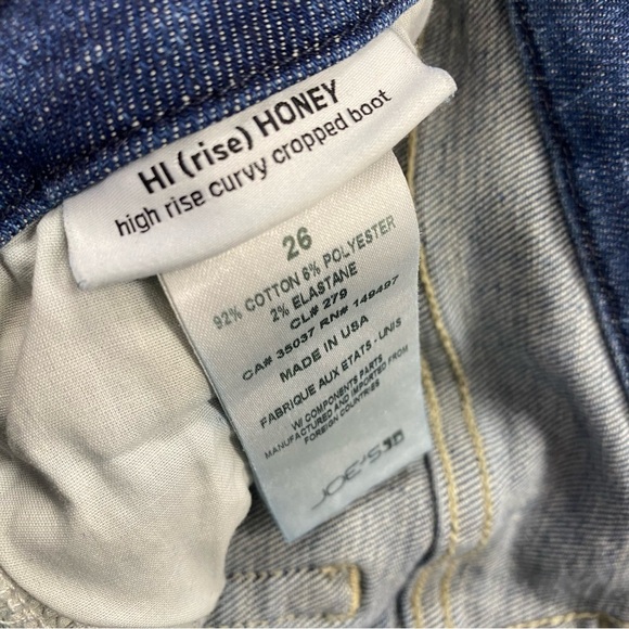 Joe’s Jeans Hi (rise) Honey High Rise Curvy Cropped Boot Size 26 - Picture 6 of 6